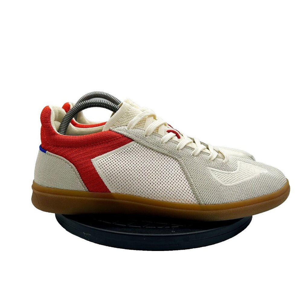 Rothy's The RS01 Mens Size 10 Red White Athletic Walking Knit Shoes Sneakers